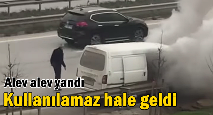 Seyir halinde yanmaya başladı
