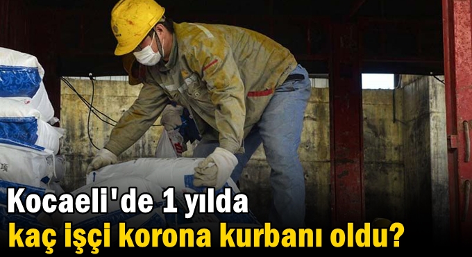 Kocaeli'de 1 yılda kaç işçi korona kurbanı oldu?
