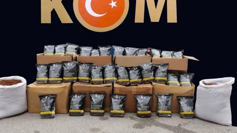 Kocaeli'de kilolarca kaçak tütün ele geçirildi!