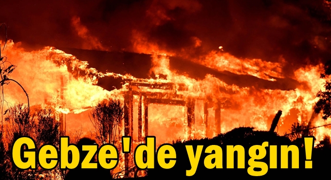 Gebze'de yangın!