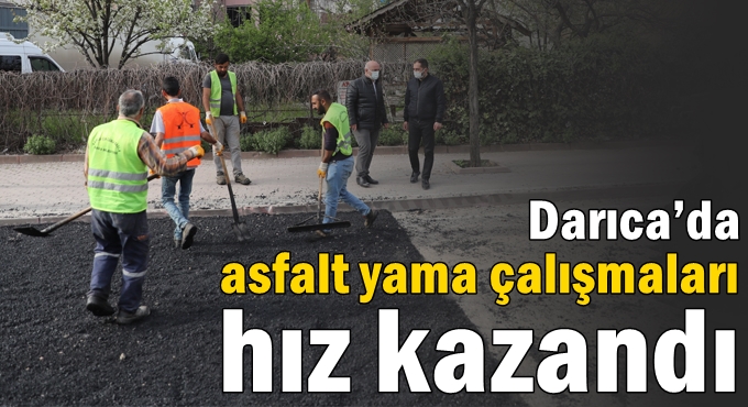 Darıca’da asfalt yama çalışmaları hız kazandı