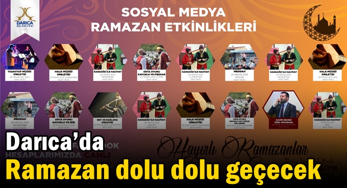 Darıca’da Ramazan dolu dolu geçecek