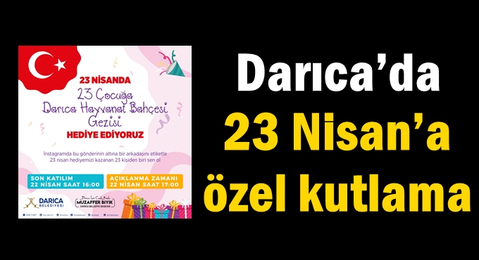 Bıyık'tan Darıcalı çocuklara 23 Nisan sürprizi