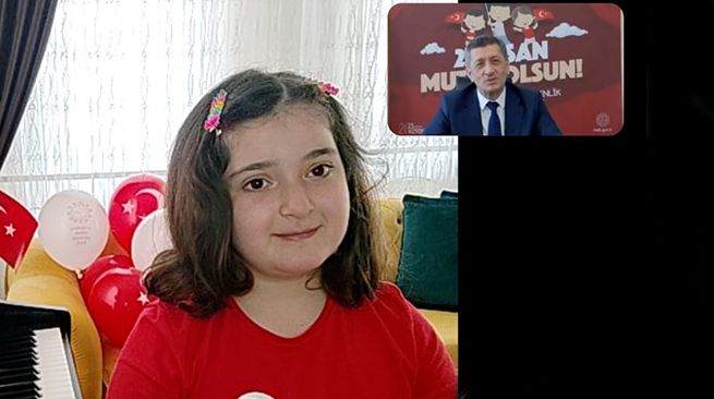 Selçuk, Kocaelili minik Göknil'in bayramını kutladı