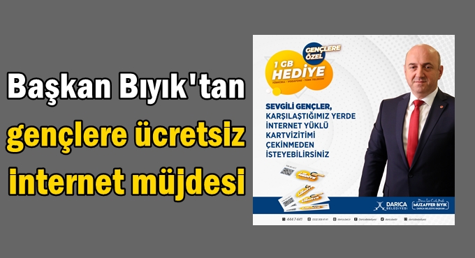 Gençlerin interneti Başkan Bıyık'tan