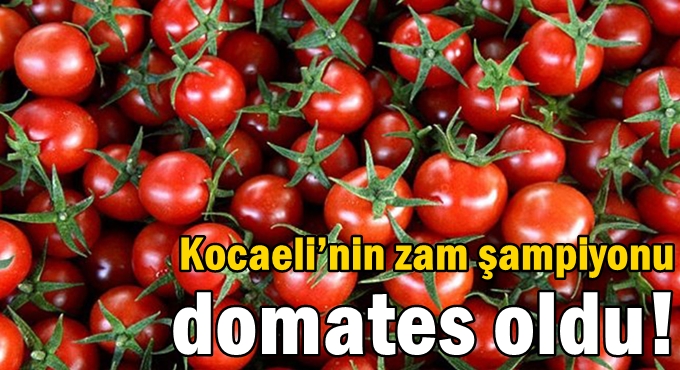 Kocaeli’nin zam şampiyonu domates oldu!