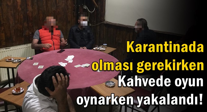 Kahvehanede oyun oynayan 6 kişi yakalandı