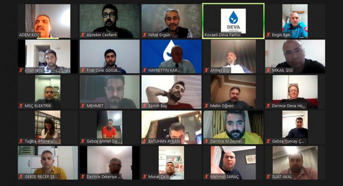 Kocaeli DEVA ailesi Nihat Ergün ile buluştu