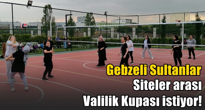 Gebzeli Sultanlar Siteler arası valilik kupası istiyor!