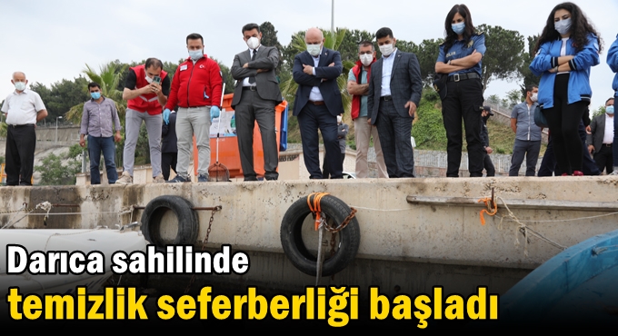 Darıca sahilinde temizlik seferberliği başladı