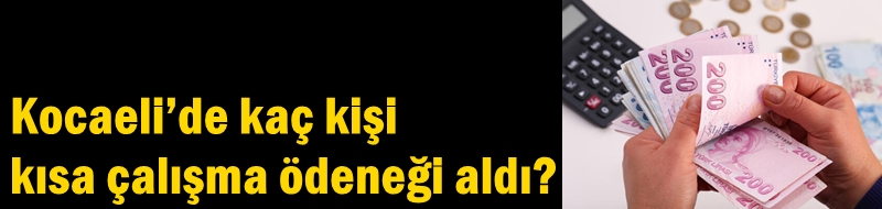 Kocaeli’de kaç kişi kısa çalışma ödeneği aldı?