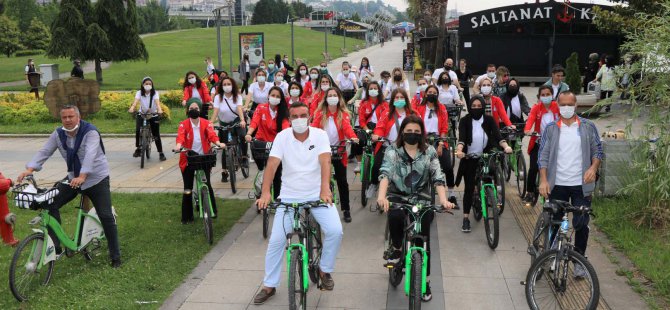 Anne Şehir, temiz çevre ve sağlıklı yaşam için pedal çevirdi