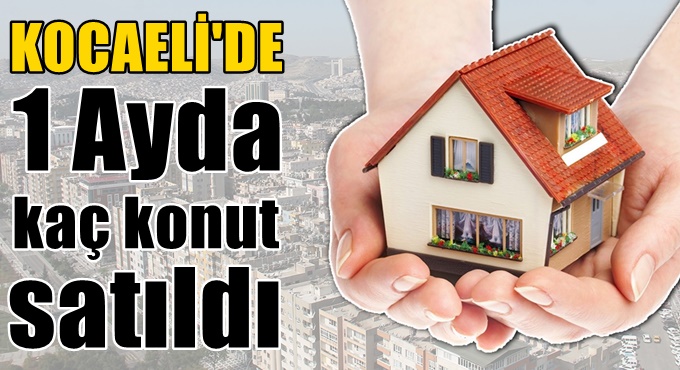 Kocaeli’de 1 ayda kaç konut satıldı?