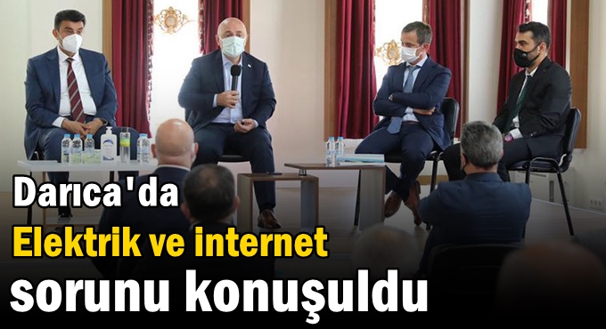 Elektrik ve internet sorunu konuşuldu