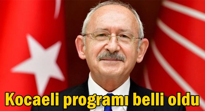 Kocaeli programı belli oldu