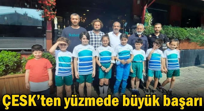 ÇESK’ten yüzmede büyük başarı