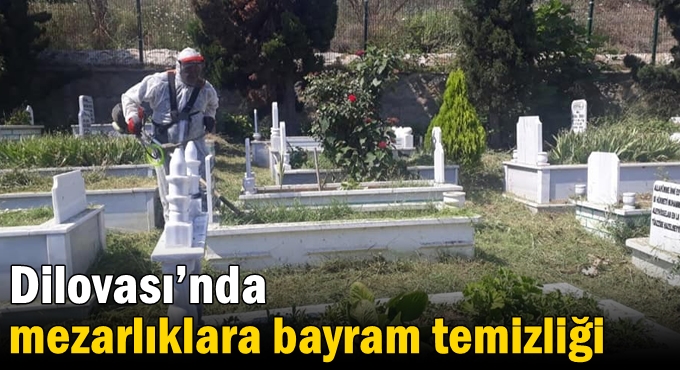 Dilovası’nda mezarlıklara bayram temizliği