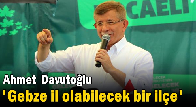 Davutoğlu Gebze'de pikniğe katıldı