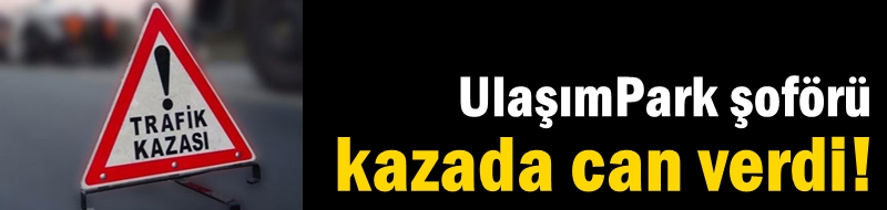 UlaşımPark şoförü kazada can verdi!