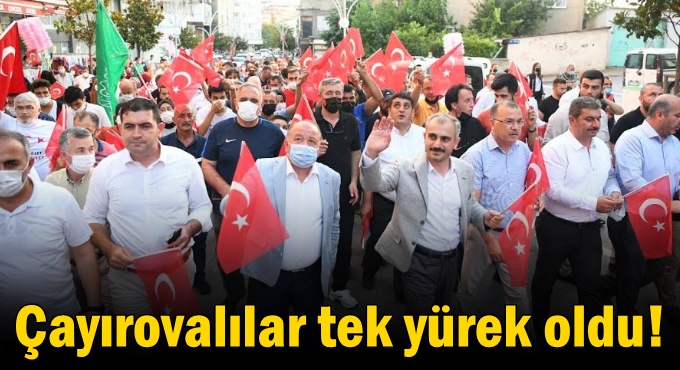 Çayırova’lılar 15 Temmuz'da meydandaydı
