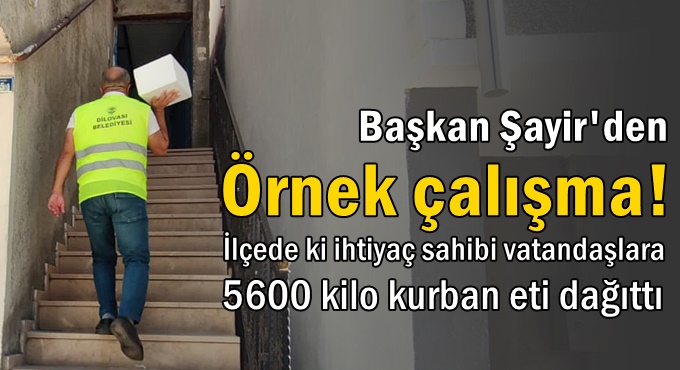 Başkan Şayir’den örnek çalışma