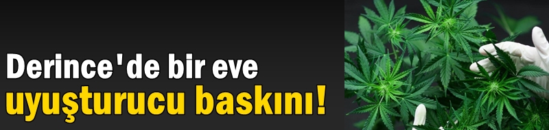 Derince'de bir eve uyuşturucu baskını!