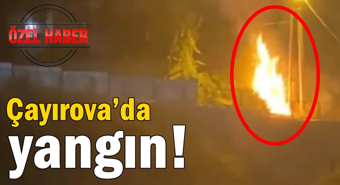 Çayırova’da yangın!