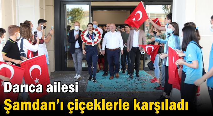 Darıca ailesi Şamdan’ı çiçeklerle karşıladı