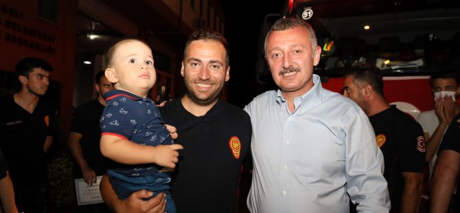 Alev kahramanları aileleriyle buluştu, duygusal anlar yaşandı