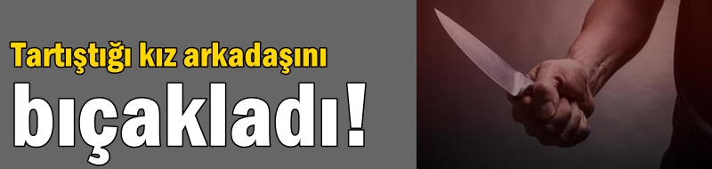 Tartıştığı kız arkadaşını bıçakladı