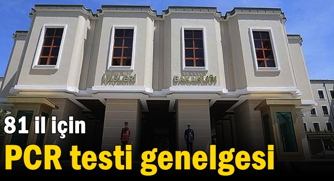 81 il için PCR testi genelgesi
