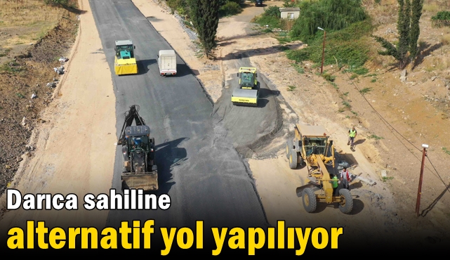 Darıca sahiline alternatif yol yapılıyor