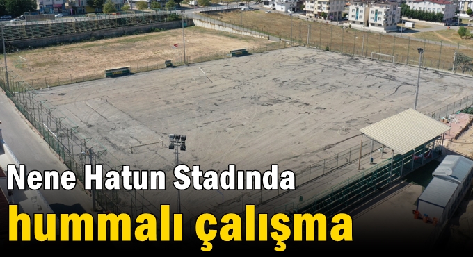 Darıca Nene Hatun Stadında hummalı çalışma