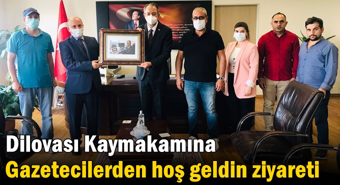 Dilovası Kaymakamı Metin Kubilay’a Gazetecilerden Hoş geldin Ziyareti
