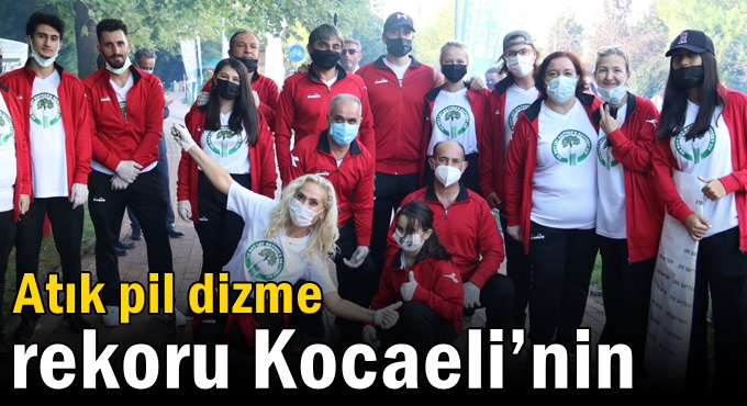 Atık pil dizme rekoru Kocaeli’nin