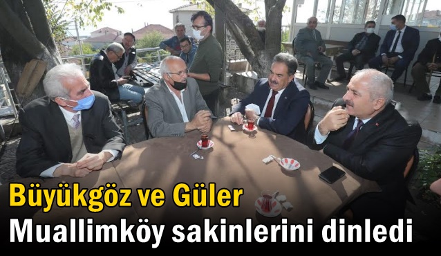 Büyükgöz ve Kaymakam Güler Muallimköy Sakinlerini Dinledi