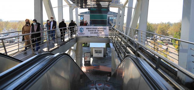 Üst geçitler bakım ve onarımdan geçiyor