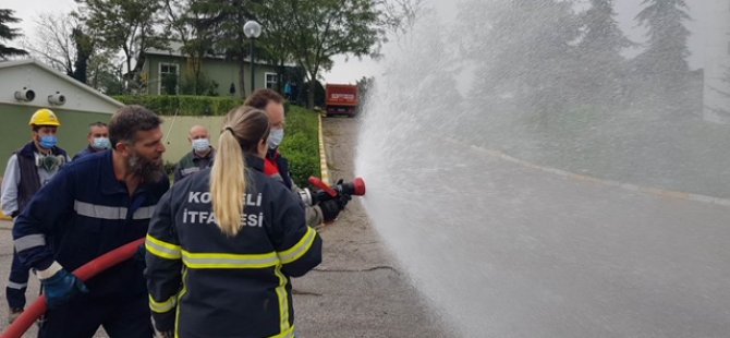 İtfaiye’den İZAYDAŞ personeline eğitim