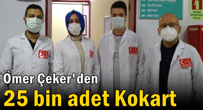 Ömer Çeker'den 25 bin adet Kokart