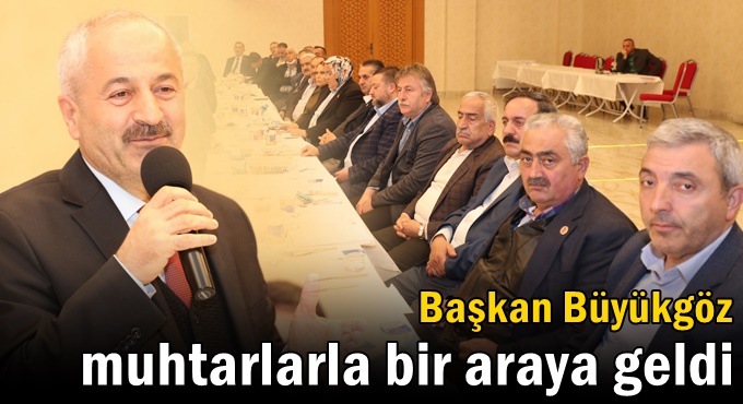 Başkan’dan muhtarlara: ‘gündem hizmet ve yatırım’ sunumu