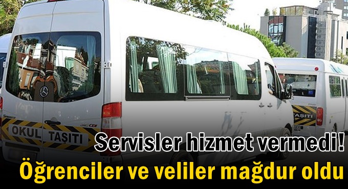 Kocaeli'nde okul servisi krizi!