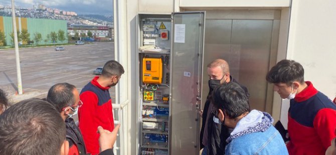 Kocaeli İtfaiyesi’ne asansörlerden kurtarmaya hazırlık eğitimi