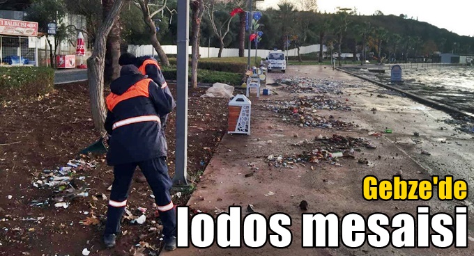 Gebze’de ekiplerden lodos mesaisi