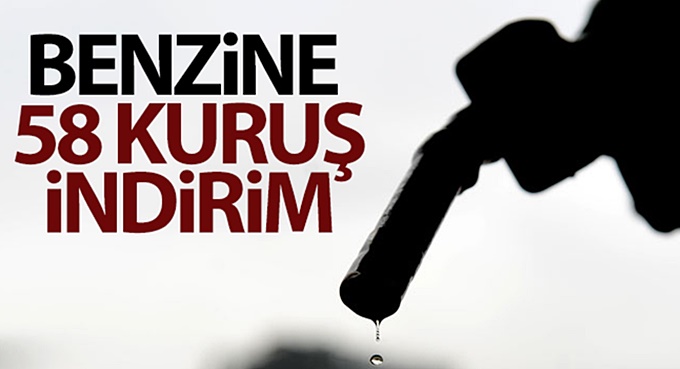 Benzine 58 kuruş indirim geldi