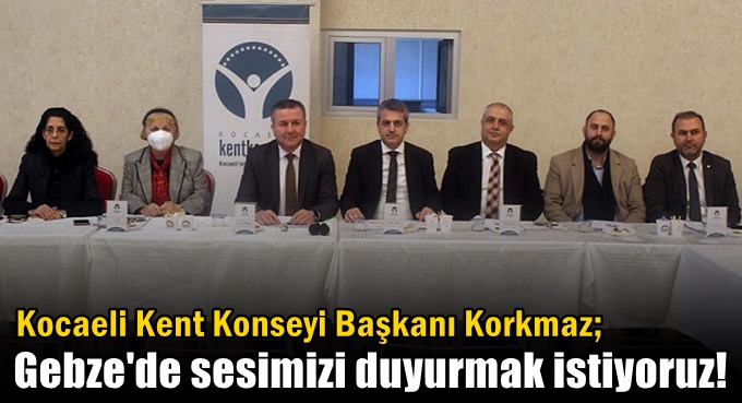 Kocaeli Kent Konseyi Gebze'de basın toplantısı düzenledi!