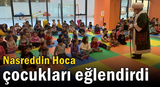 Nasreddin Hoca çocukları eğlendirdi