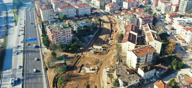 Kuruçeşme’de tramvay için 130 adet fore kazık çakıldı