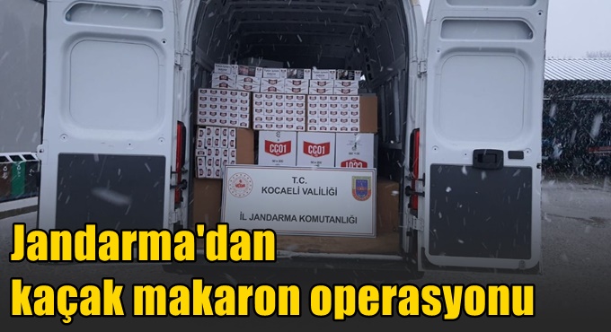 Jandarmadan kaçak makaron operasyonu!