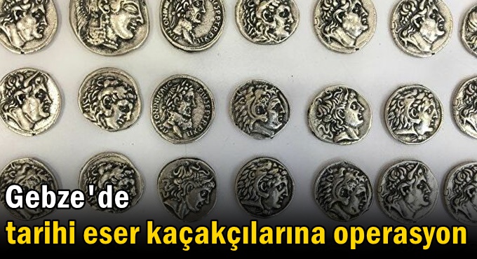 Gebze'de tarihi eser kaçakçılarına operasyon