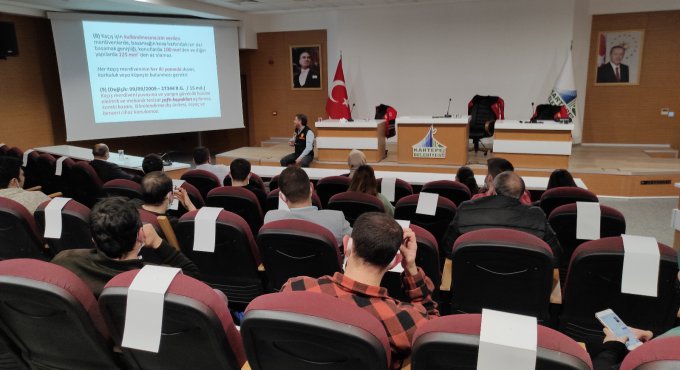 İtfaiyeden Kartepe Belediyesi personeline eğitim